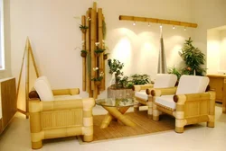 Интерьер гостиной бамбук фото