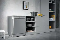 Freestanding dishwasher photo in the kitchen interior