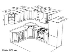 Угловая кухня фото схема