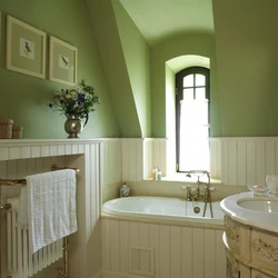 Ванная комната в оливковом цвете дизайн