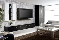 Мебель в гостиную в современном стиле под телевизор фото