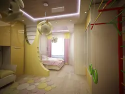 Интерьер кухни гостиной детской комнаты спальни