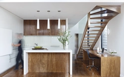 Kitchen staircase interior photo