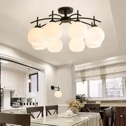 Какой светильник выбрать для кухни на потолок фото