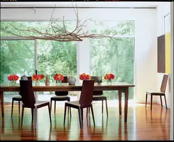 Branches in the kitchen interior