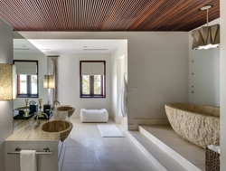 Bathroom slats design