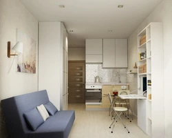 Дизайн квартиры 20 кв м с одним окном