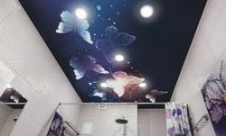 Фото рисунки потолки в ванную