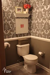 Какие обои для туалета в квартире фото