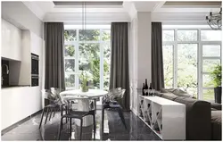 Дизайн квартир окно из кухни в гостиную