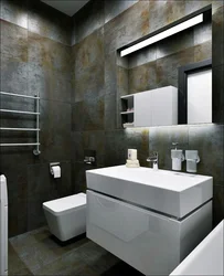 Дизайн ванной в бетоне фото