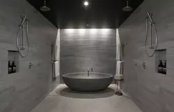 Дизайн ванной в бетоне фото