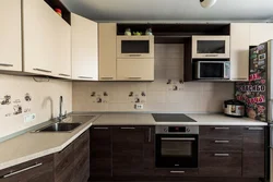 Chocolate beige kitchen photo