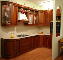Цвет орех мебель кухня фото