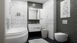 Bathroom design in a modern style inexpensive photo