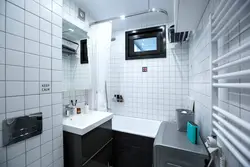 Ванна в хрущевке с окном на кухню дизайн