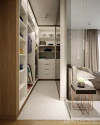 Дизайн спальни 17 с гардеробной