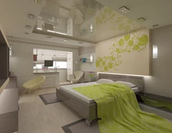 Photo of suspended ceilings in a bedroom 14 sq m photo