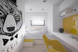 Дизайн стен в спальне подростка
