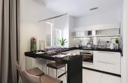 Kitchen design 43 sq m