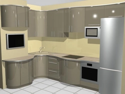 Kitchen 10 sq m with box design