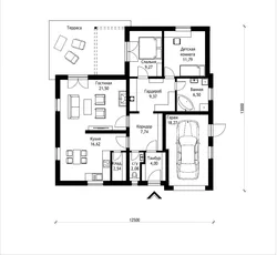 Планировки одноэтажных домов с тремя спальнями и гаражом фото