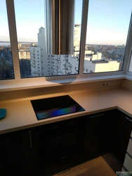 Фото кухонь вынесенных на балконе