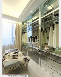 Дизайн гардеробной зеркала