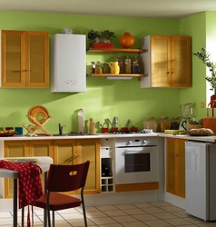 Кухни с газовым котлом на полу фото