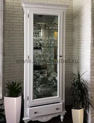 Шкафы витрины для гостиной со стеклом фото