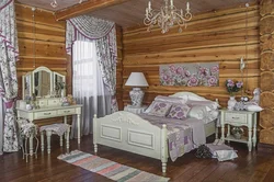 Дизайн спальни в русском стиле