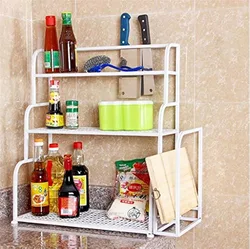 Kitchen shelves for countertops photo