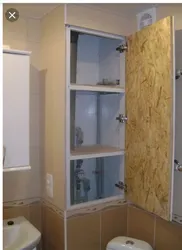 Шкаф в стене в ванной фото