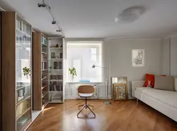 Угловая однокомнатная квартира с двумя окнами дизайн фото