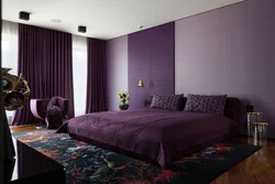 Сочетание Фиолетового С Другими Цветами В Интерьере Спальни