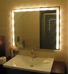 Зеркала в ванную комнату с подсветкой фото