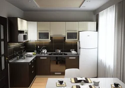 Угловые кухни в панельном доме дизайн фото