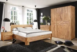 Спальня с мебелью из дуба фото