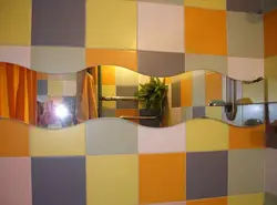 Стены в ванной самоклеющейся пленкой фото