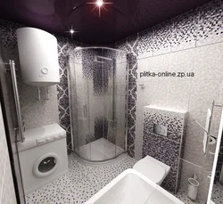 Дизайн ванной комнаты с плиткой лейла
