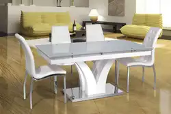 Красивые обеденные столы для кухни фото