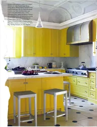 Лимонная кухня в интерьере фото