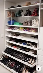 Фото обувница в гардеробной