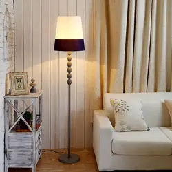 Floor lamps in the kitchen interior