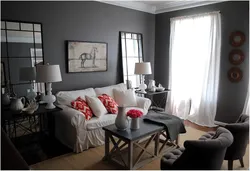 Разбавить серый цвет в интерьере гостиной