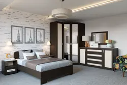 Спальня Дизайн Интерьера С Комодом И Шкафом