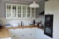 Кухни икеа в интерьере реальные белые