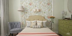 Floral bedroom interior