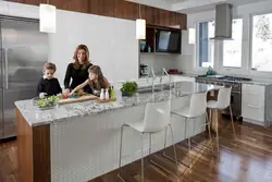 Kitchen with family photos