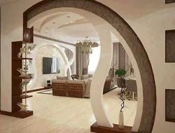 Фото арок из гипсокартона в прихожей в квартире
